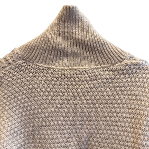 Vintage Cottage Knitwear Aran Wool Sweater Mens S/M Ivory Chunky Cable Fisherman - Picture 9 of 16